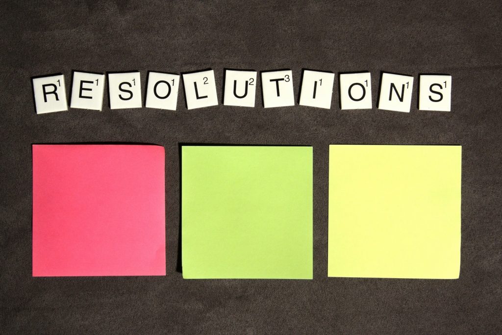 new year resolutions